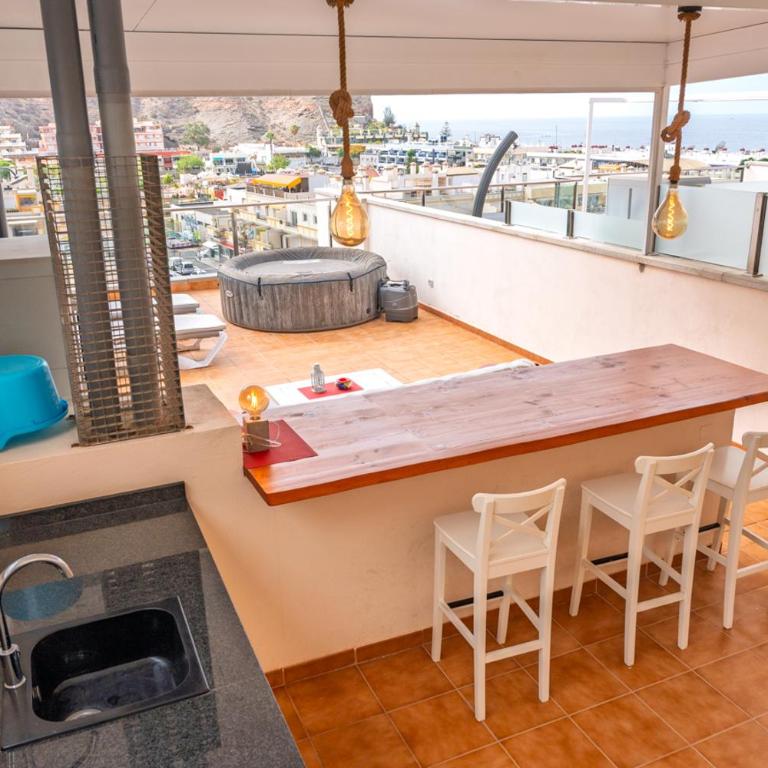 Puerto de Mogan - Luxe Apartment with roof terrace and sea view - Apartamento de 1 dormitorio - 9