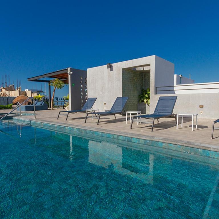 Moderno Depa 2BR con Alberca en Rooftop 5ta Avenida - Two-Bedroom Apartment - 1
