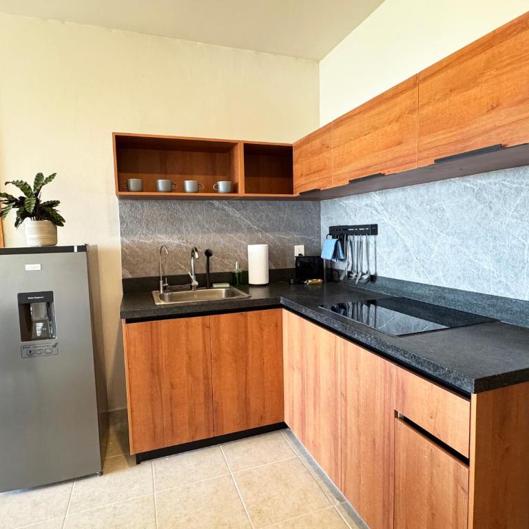 Depa nuevo 1 Habitación con Alberca Gym AC y Wifi - Apartamento de 1 dormitorio - 9