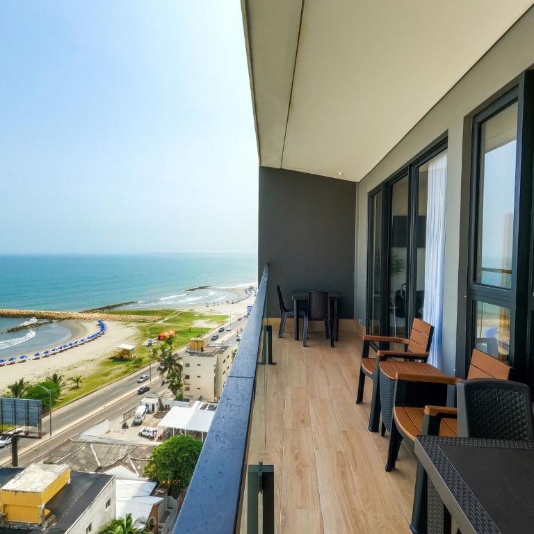 Cartagena WOW Ocean View, Rooftop Pool, Gym & Desk - Apartamento de 2 dormitorios - 1