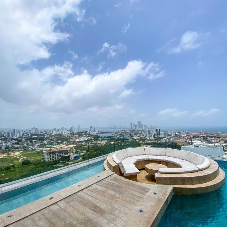 Cartagena WOW Ocean View, Rooftop Pool, Gym & Desk - Apartamento de 2 dormitorios - 66