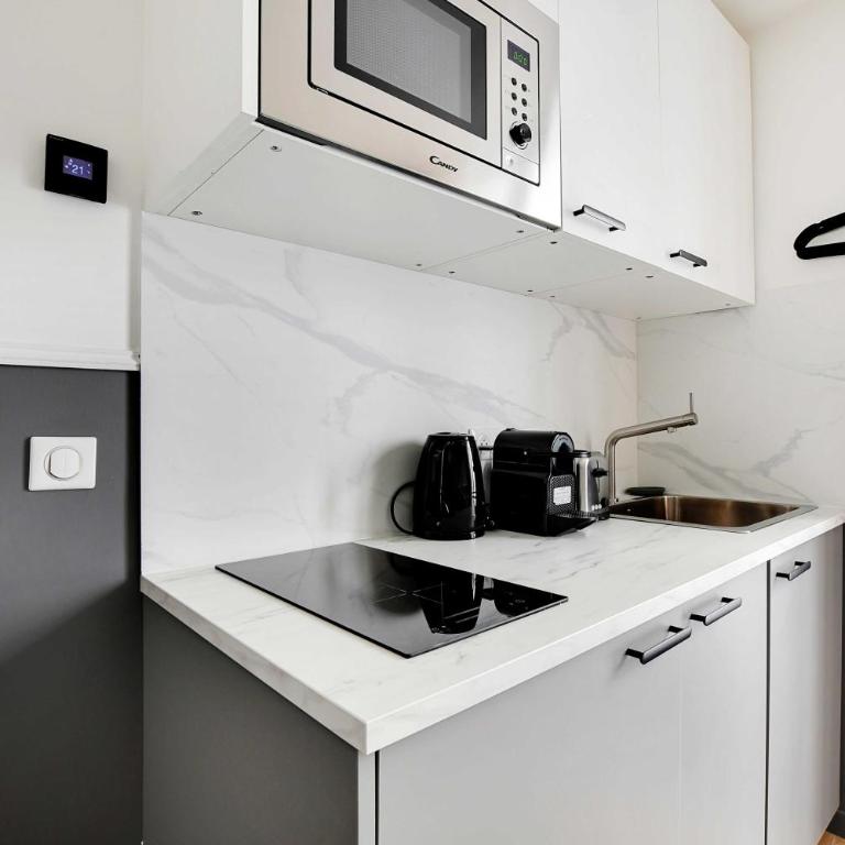 Modern Studio for 2P with A C - Near Montmartre - Studio - 3