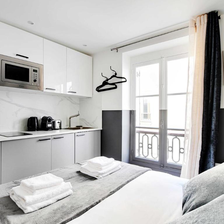 Modern Studio for 2P with A C - Near Montmartre - Studio - 4