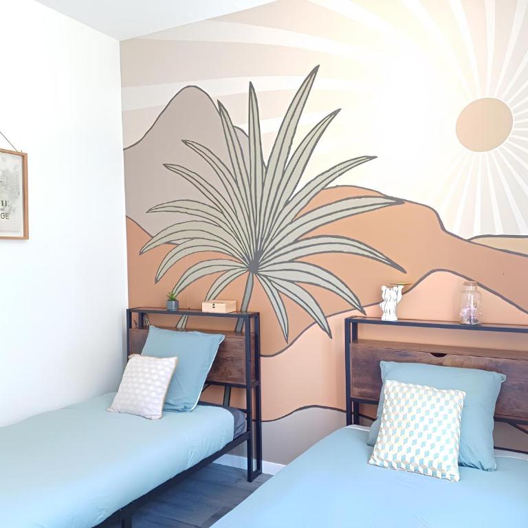 Beranger, 4 lits - 2 sdb - climatisation -stationnement gratuit - Apartment mit 2 Schlafzimmern - 3