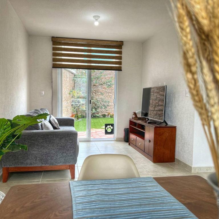 Amplio departamento en PB con patio y alberca - Two-Bedroom Apartment - 1