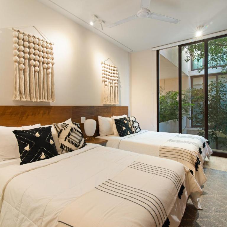 204 Hidden Gem apartment in the heart of Tulum w/ huge private terrace and pool for 6 Pax - Appartement 2 Chambres - 6
