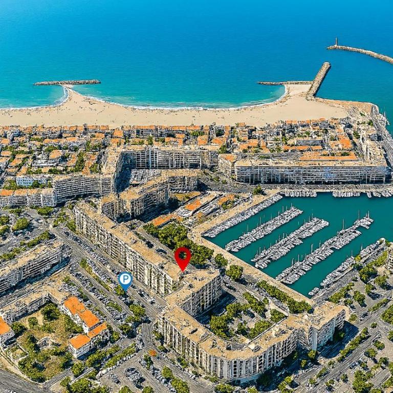 Appartement vue mer Carnon Plage dernier étage proche Parc Expo - Appartement 1 Chambre - 22