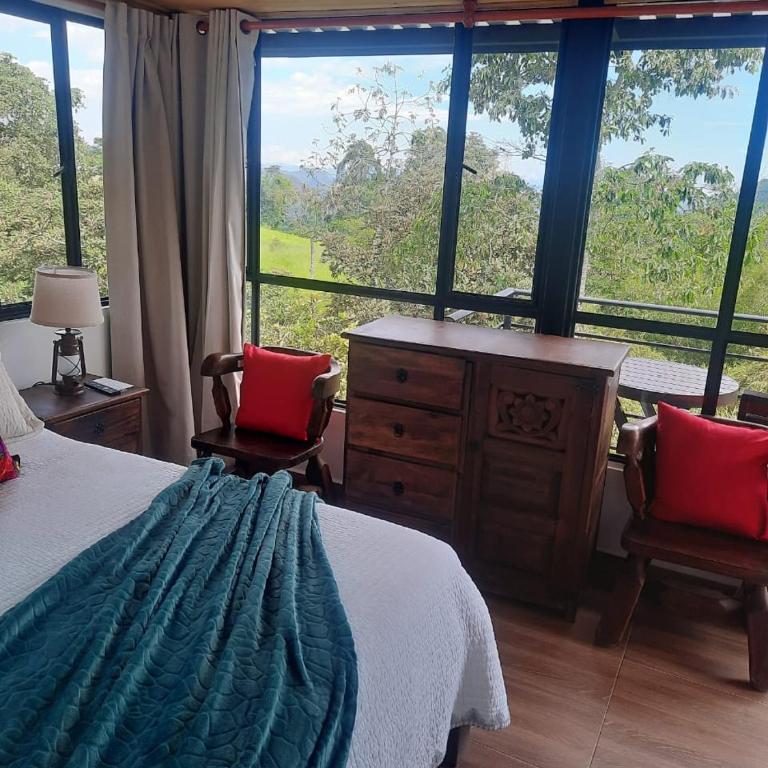 Alojamiento natural rural LOS NOGALES, apartamentos tipo glamping, avistamiento de aves, paisaje cafetero - Apartamento de 1 dormitorio - 10