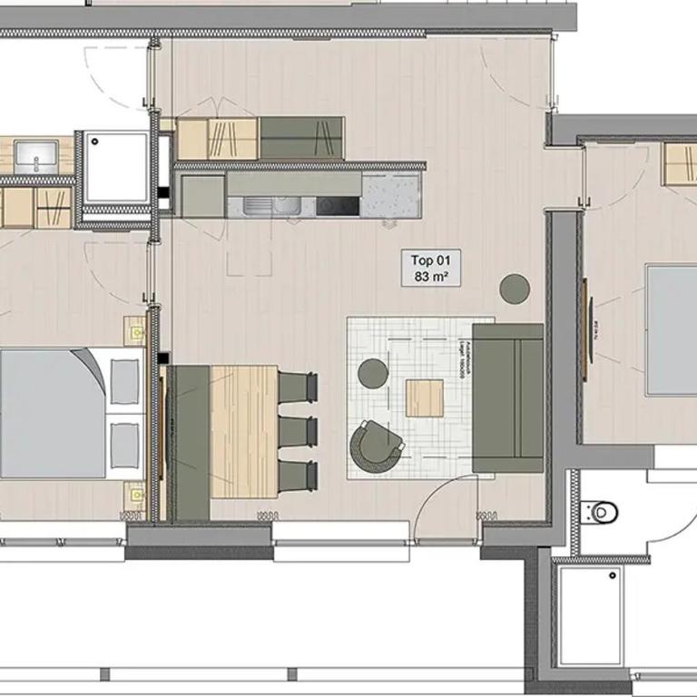 Aparthotel Die Monika - Suite M80° - 8