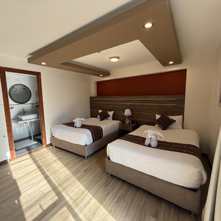 INKALAM cusco - Deluxe Queen Room with Two Queen Beds - 1