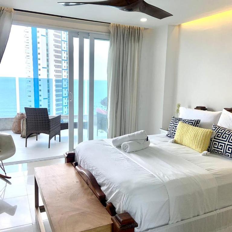 Hospedaje En Cartagena,Clasicos, Nuevo Conquistador, Turismocolombia-fit - Apartamento con vistas al mar - 5
