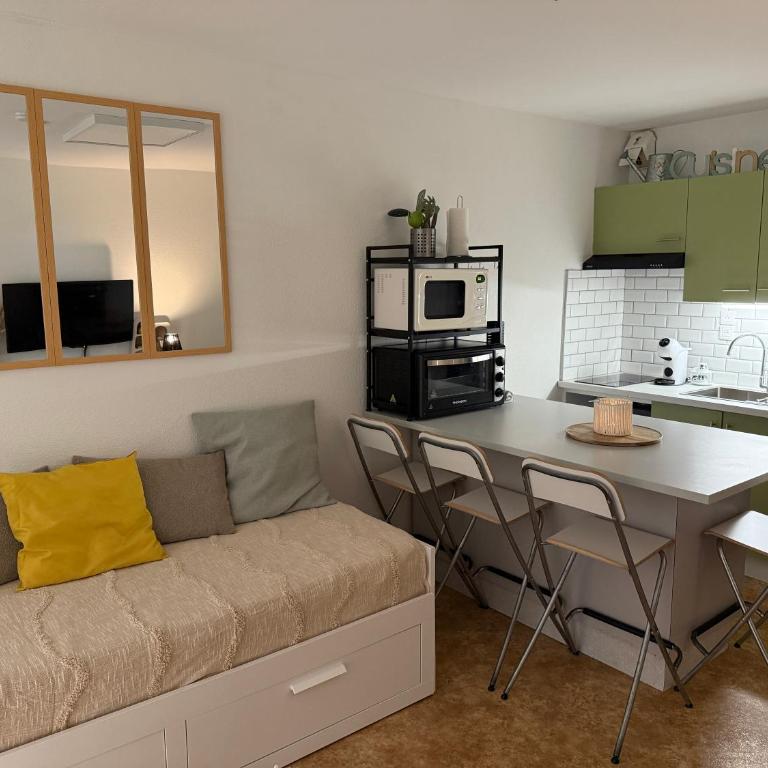 Studio cosy avec terrasse & vue sur pistes - Appartement 1 Chambre - 4