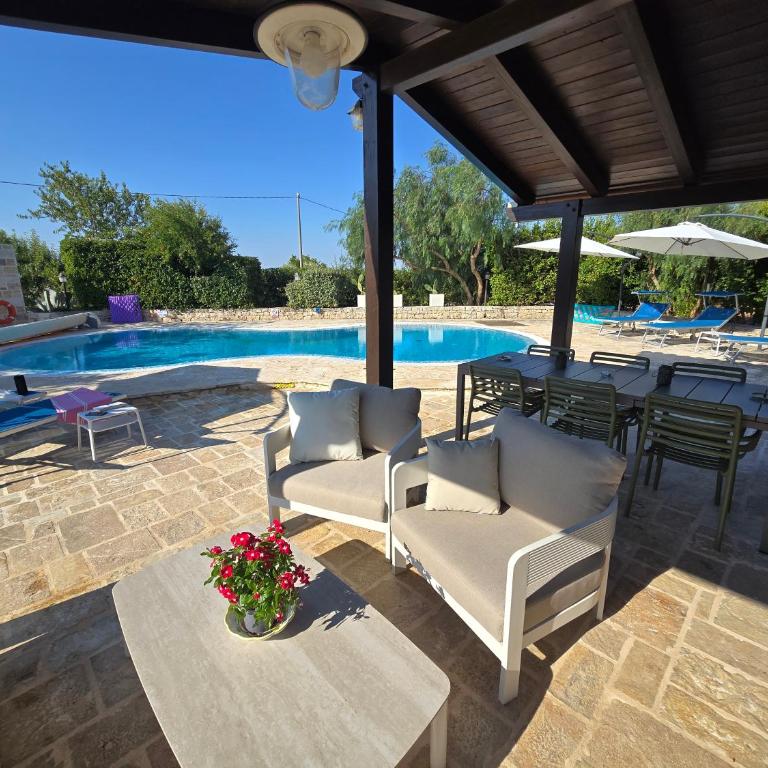 Trullo Olivia con piscina riscaldata, natura e relax - Three-Bedroom House - 7
