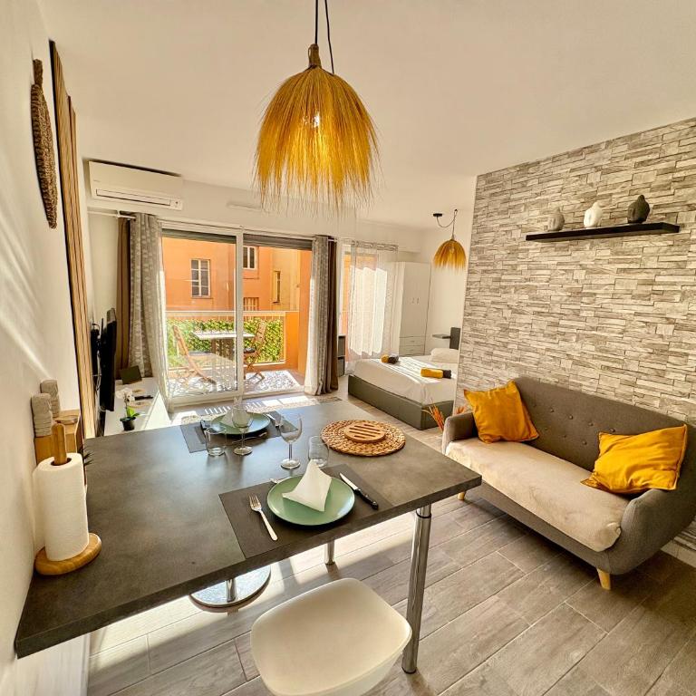 À 200m de Monaco, Studio moderne, Terrasse & Clim - Studio - 3
