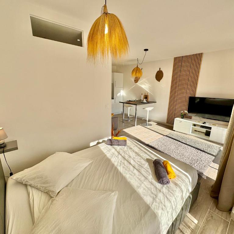 À 200m de Monaco, Studio moderne, Terrasse & Clim - Studio - 11