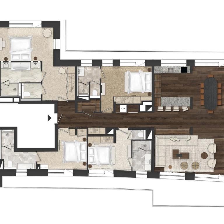 Appartement Luxe avec Retour à Ski et Accès Bien-Être à Courchevel 1850 - FR-1-830-8 - Apartamento - 2