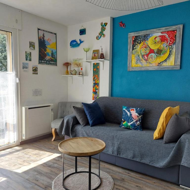 Appartement 2pers, superbe vue montagne, exposé sud, Résidence très calme, parking, 5mns à pied du centre - Appartement 1 Chambre - 6