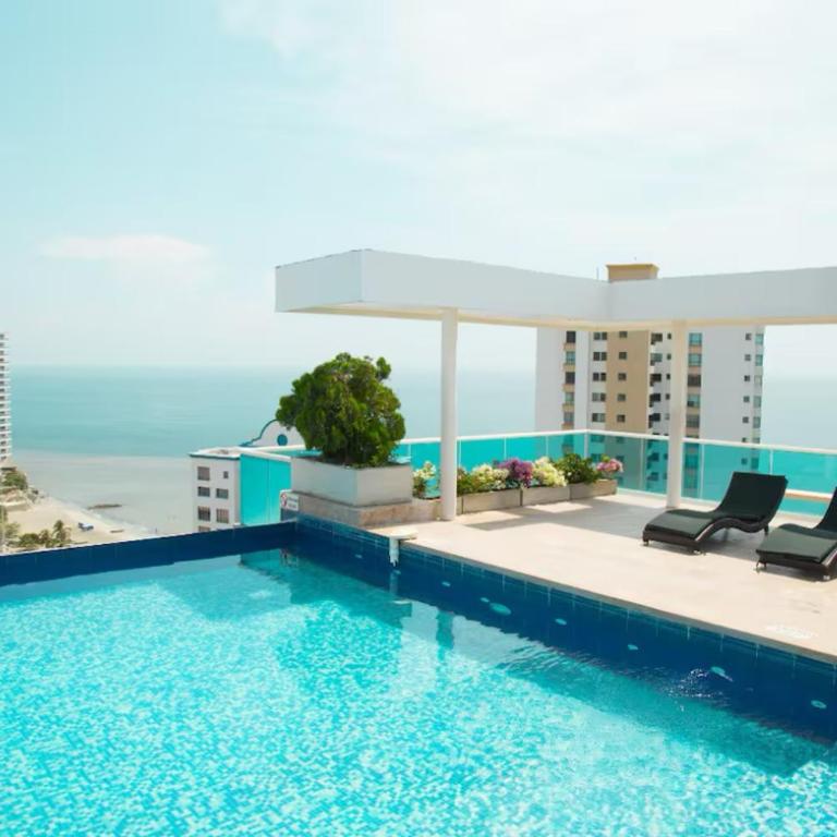 Hermoso apartamento con piscina infinita al mar - Apartamento de 1 dormitorio - 1