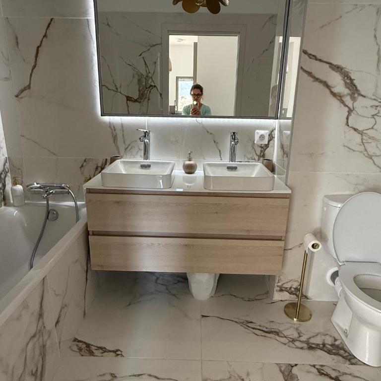 Appartement de luxe type 4 Eden Suite Sanguinaires vue mer avec piscine chauffée résidence Ajaccio - Apartment mit 3 Schlafzimmern - 44