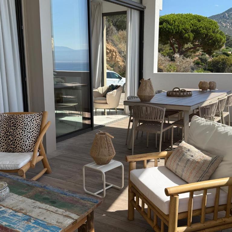 Appartement de luxe type 4 Eden Suite Sanguinaires vue mer avec piscine chauffée résidence Ajaccio - Apartment mit 3 Schlafzimmern - 29