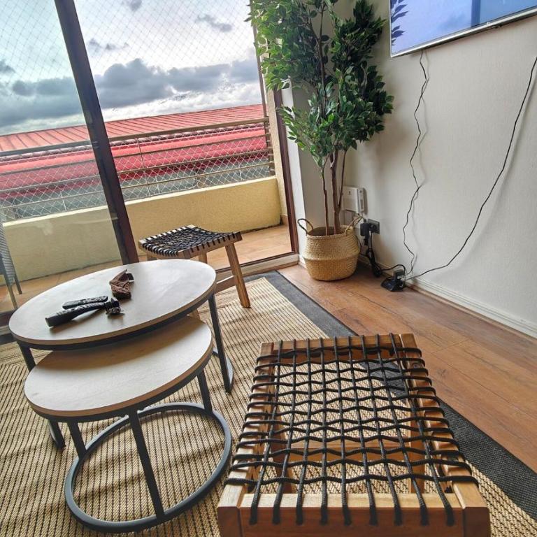 Refugio Bellavista vista al Costanera y los Andes - Deluxe One-Bedroom Apartment with City View - 32