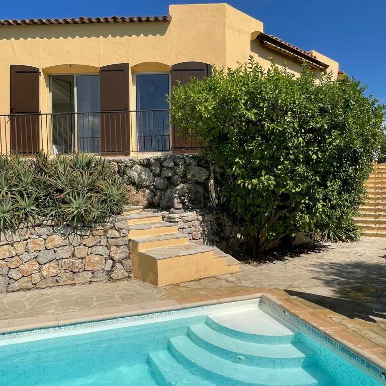 Villa La Baume 10 couchages, piscine, vue mer Le Tignet 06 - Villa avec Piscine Privée - 3