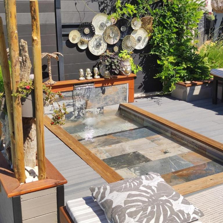loft, clim, jardin, piscine, calme, parc expo, - Maison 2 Chambres - 3