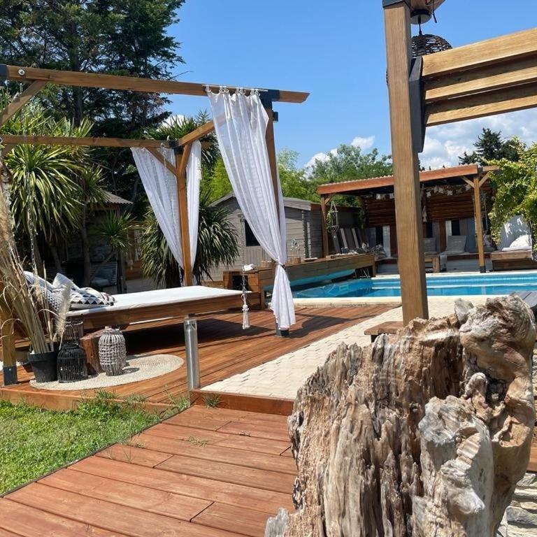 loft, clim, jardin, piscine, calme, parc expo, - Maison 2 Chambres - 7