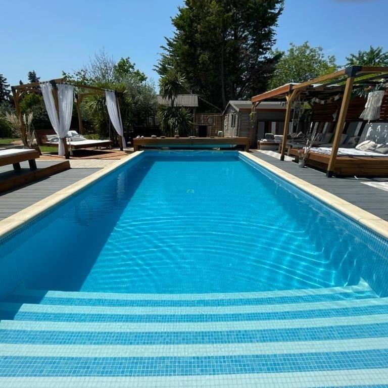 loft, clim, jardin, piscine, calme, parc expo, - Maison 2 Chambres - 34