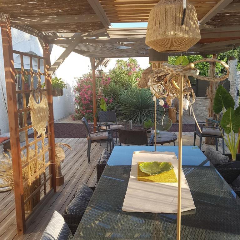 loft, clim, jardin, piscine, calme, parc expo, - Maison 2 Chambres - 35