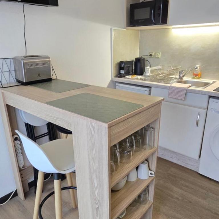 Chez Camille Studio cosy, parking gratuit terrasse - Appartement 1 Chambre - 12