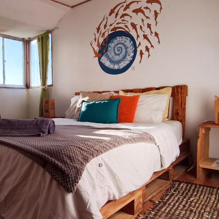 Hostal Mi Paz - Habitación Doble con baño privado y vistas al mar - 19