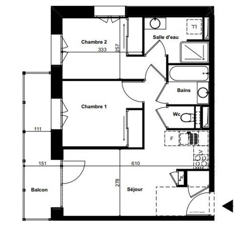 Appartement neuf 3 pièces avec parking et balcon à Valmorel - FR-1-291-1032 - Apartment - 8