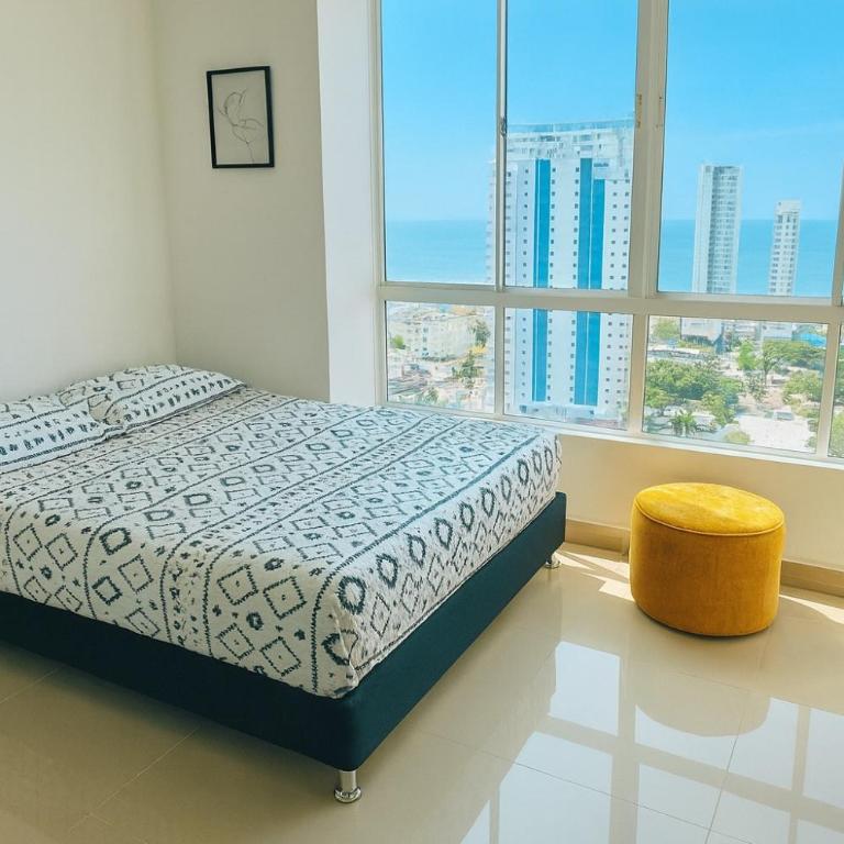 Lindo apto vista al mar,central y piscina rooftop - Two-Bedroom Apartment - 11