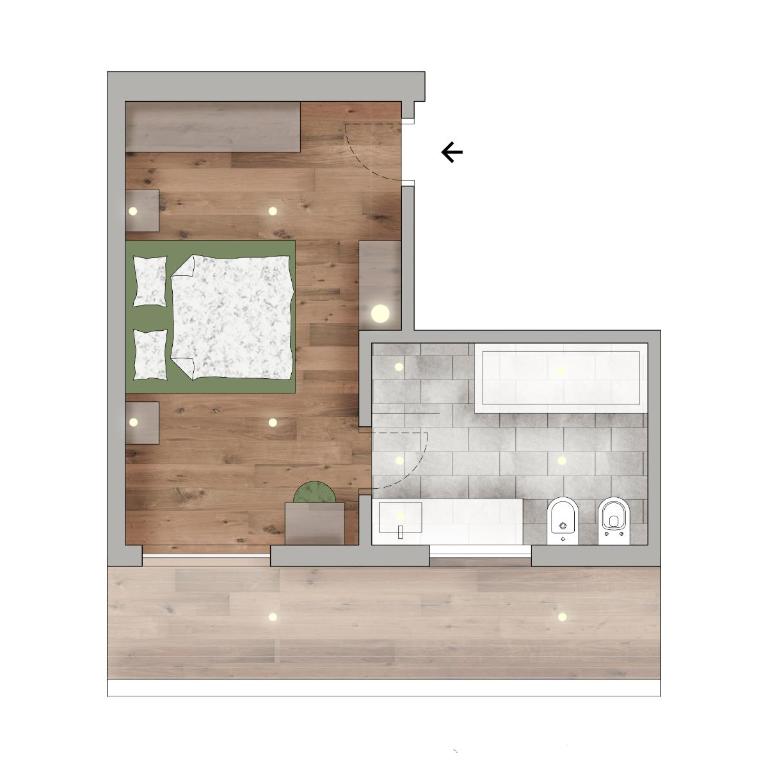 Residence Villa Al Sole - Deluxe Doppelzimmer mit Balkon - 3