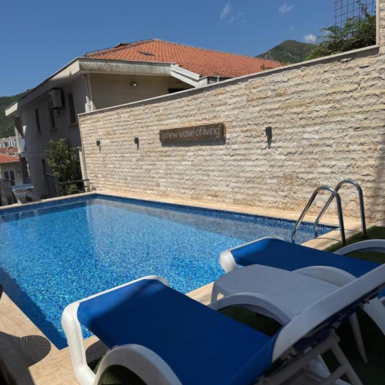 Luxury Studio No3 with Pool and free Parking Budvablue - Apartman sa 2 Spavaće Sobe - 40