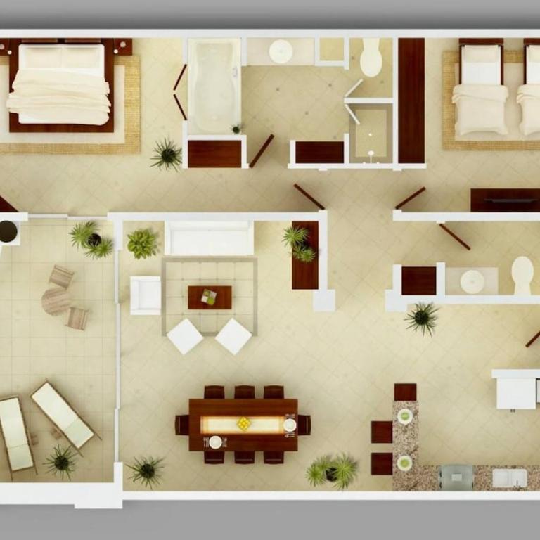 Condo Paraiso - Luxurious new condo 300mt from the beach - Apartamento de 2 dormitorios - 2