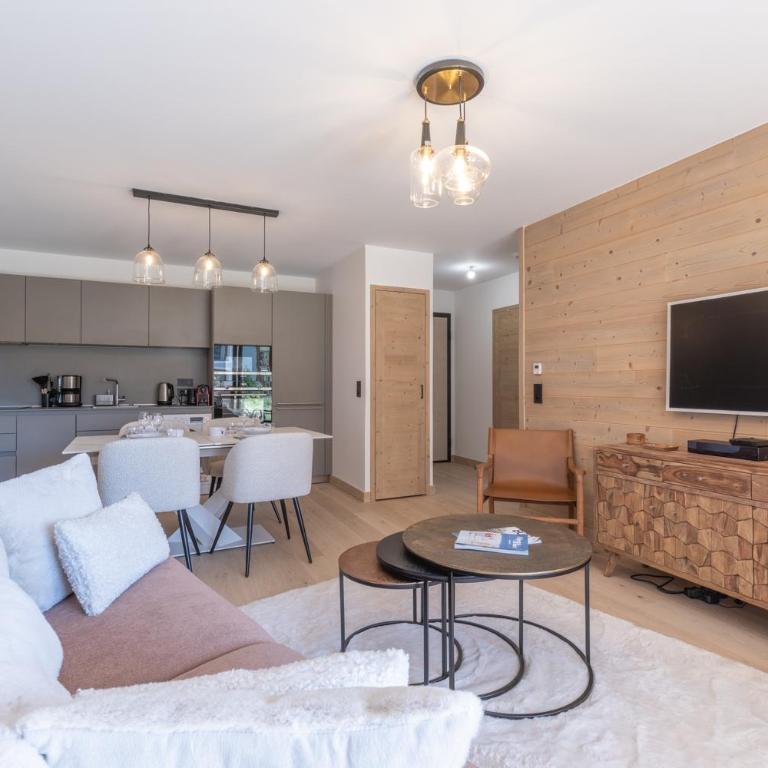 Alpe d'Huez Houses - Chez Côme, Nid douillet dans résidence Spa 5 étoiles, skis au pied, avec vue et jardin - Apartamento de 2 dormitorios con terraza - 9
