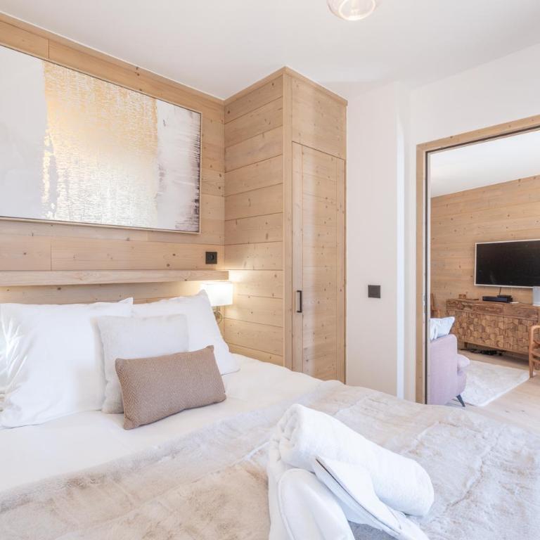 Alpe d'Huez Houses - Chez Côme, Nid douillet dans résidence Spa 5 étoiles, skis au pied, avec vue et jardin - Apartamento de 2 dormitorios con terraza - 17