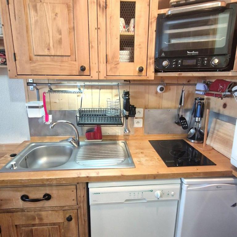 Charmant 2P rénové, 4 pers, balcon, proche pistes - FR-1-265-251 - Appartamento (5 Adulti) - 11