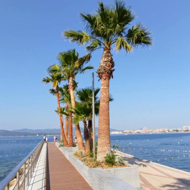 Appt 83m2 rez de jardin dans villa parc privé balcon vue mer - Apartment mit 1 Schlafzimmer und Gartenblick - 32