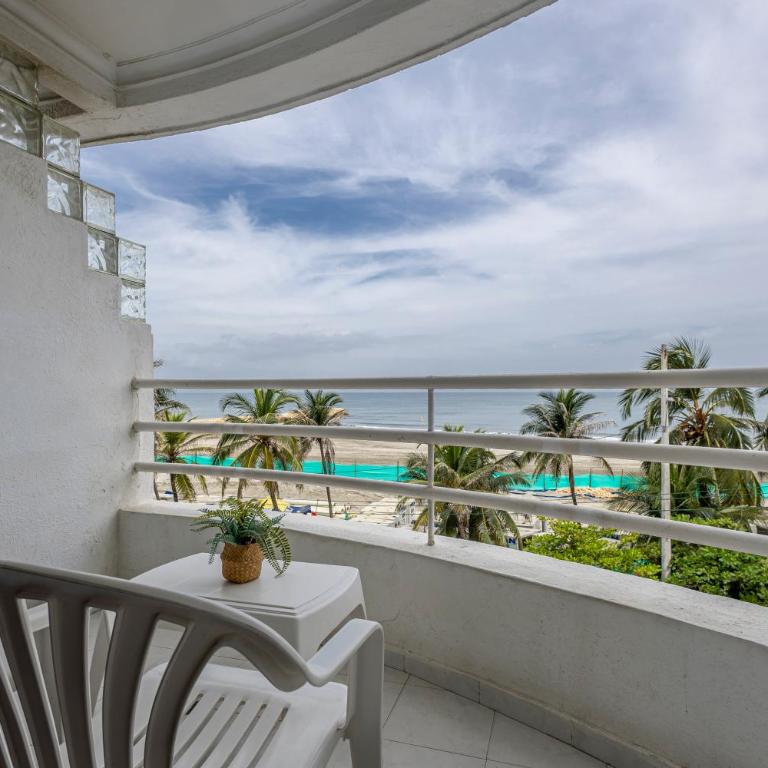 Bocagrande Flamingo Beach - Con vista al mar y salida directa a playa - Apartamento de 2 dormitorios - 11