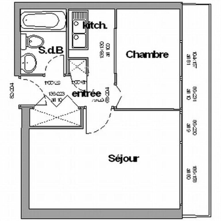 Appartement 2 pièces, 4 pers, au pied des pistes à Chamrousse - One-Bedroom Apartment - 10