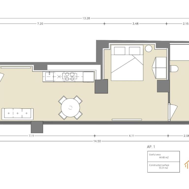 Stylish apartment near Old town & Turia park - One-Bedroom Apartment - 32