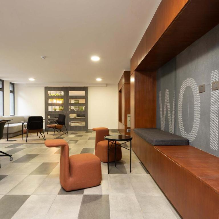 HOM I Departamento 1D1B Metro Santa Lucia 2PAX - Apartamento - 54