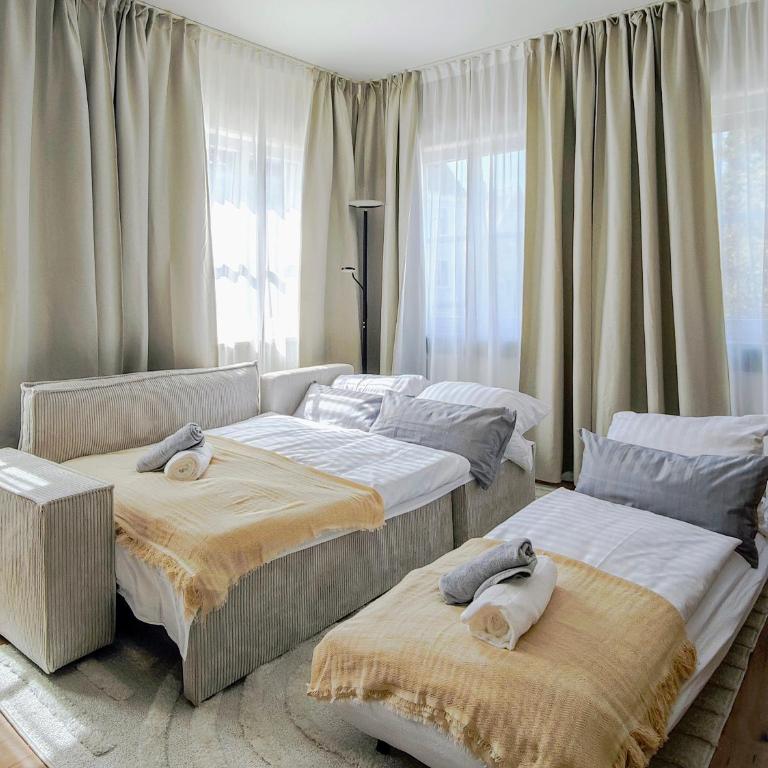 NEU! KINGS-Apartment - 300m zum Bahnhof - max 6 Personen - Mobiles Klimagerät - Küche - Apartment mit 2 Schlafzimmern - 11