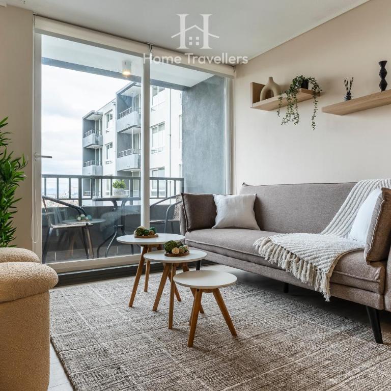 Hermoso depto en Nunoa con estacionamiento - Apartamento de 1 dormitorio - 1