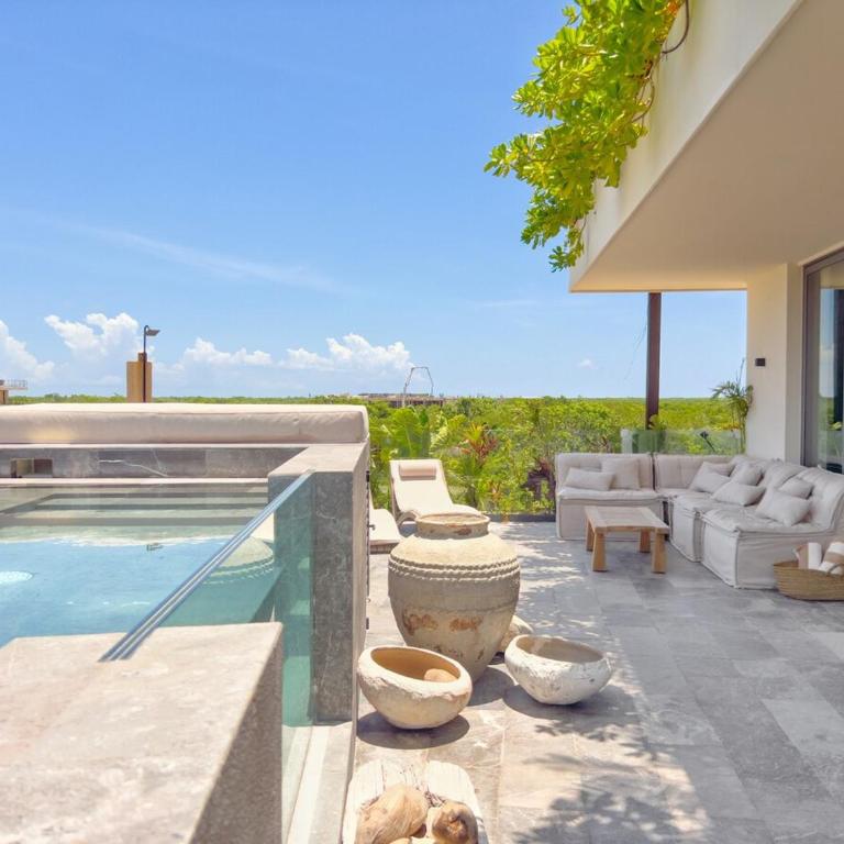 PH de lujo, Piscina privada, 5 min playa, Vista 360 - Apartamento de 3 dormitorios con piscina privada - 72