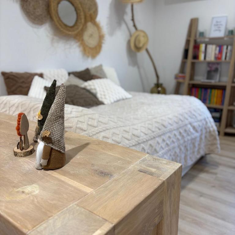 L'ESTANÒT est un charmant T2 de 45 M2 équipé d'une chambre en mezzanine ouverte et d'un vrai lit en 140 dans un large salon, une cuisine équipée, un parking privé, proche du centre thermal et des commerces - Apartment mit 1 Schlafzimmer - 3