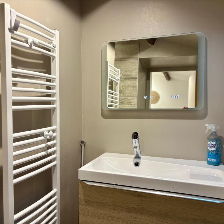 L'ESTANÒT est un charmant T2 de 45 M2 équipé d'une chambre en mezzanine ouverte et d'un vrai lit en 140 dans un large salon, une cuisine équipée, un parking privé, proche du centre thermal et des commerces - Apartment mit 1 Schlafzimmer - 10